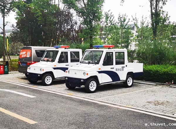 重庆大渡口区某排水单位交车现场--5座SUV电动巡逻车